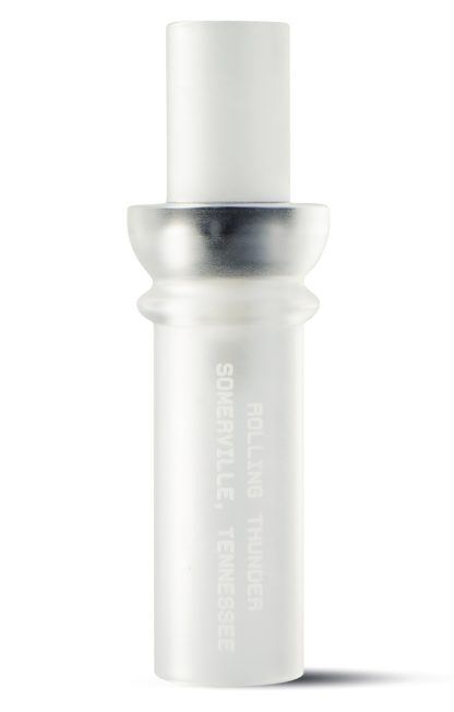 Rolling Thunder Game Call DC212CF Two Stroke Double Reed Cutdown Attracts Ducks Frost Acrylic