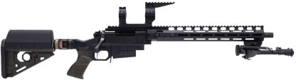 Larue Tactical LTBCSIETE308W OD Green  308 Win 5+1 Match Grade Threaded Barrel, 15" M-LOK Handguard, Black Picatinny Rail Receiver, Adj RAT OD Green Stock, A-PEG OD Green Grip, Briefcase, Bipod