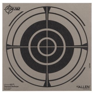 Allen 15794 Thermal Target  Bullseye Hanging Paper 8" x 8" Black/Gray