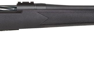 Mossberg 28243 Patriot  Full Size 6.5 PRC 4+1 24" Matte Blued Fluted Threaded Barrel, Drilled & Tapped Matte Blued Stainless Steel Receiver, Black Fixed Synthetic Stock