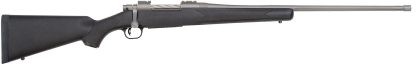 Mossberg 28261 Patriot  Full Size 7mm PRC 3+1 24" Stainless Cerakote Fluted Threaded Barrel, Drilled & Tapped Stainless Cerakote Receiver, Black Fixed Synthetic Stock