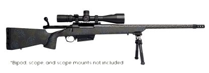 Iota Outdoors RF019C212216C20 Vandal Carbon II 300 Win Mag 22" Black Fluted Barrel, Black Drilled & Tapped Receiver, Black Iota EKO X Carbon Fiber Stock