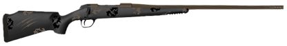 Fierce Firearms TWTROG300WIN22BT Twisted TI Rogue 300 Win 22" Black Cerakote Steel Threaded Barrel, Black Cerakote Drilled & Tapped Titanium Receiver, LR Negative Comb Trophy Camo Carbon Fiber Stock
