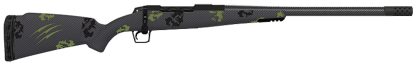Fierce Firearms TWTROG300WIN24BF Twisted TI Rogue 300 Win 24" Black Cerakote Steel Threaded Barrel, Drilled & Tapped Titanium Receiver, LR Negative Comb Forest Camo Carbon Fiber Stock