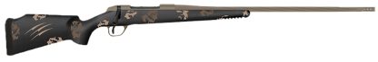 Fierce Firearms TWTROG7PRC22BS Twisted TI Rogue 7mm PRC 22" Black Cerakote Steel Threaded Barrel, Drilled & Tapped Titanium Receiver, LR Negative Comb Sonora Ambush Camo Carbon Fiber Stock