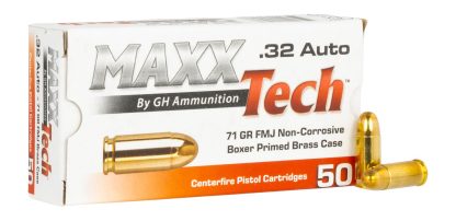 Tulammo PTGB32B   32ACP 71gr Full Metal Jacket 50 Per Box/12 Case