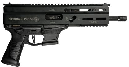 Grand Power 8588005808545 SP9A3G Stribog 9mm Luger 30+1 8" Black Threaded Barrel, M-LOK Handguard, Black Hardcoat Anodize Aluminum/Polymer Receiver w/Picatinny Rail, Black Polymer Grip, Ambidextrous