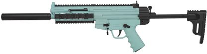 ATI GERGGSG1610M GSG-16  22LR 10+1 16.25" Black Non-Threaded Barrel, Mint Green Picatinny Rail Polymer Receiver, M-LOK Handguards, Collapsible w/Storage Compartment Black Synthetic Stock, Mint Polymer