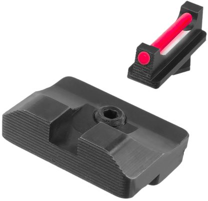 TruGlo TGTG132CZ1 Fiber-Optic Pro  Red Fiber Optic Front/Blacked Rear/Black Frame Fits CZ SP