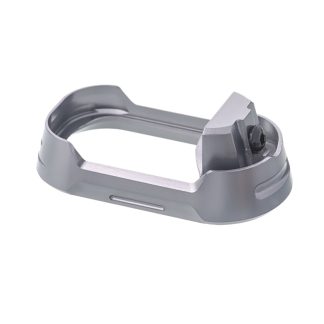 Tyrant CNC TDG19G34MWGREYBLKSCRW  Magwell Fits Glock 19 Gen 3-4 Grey Aluminum