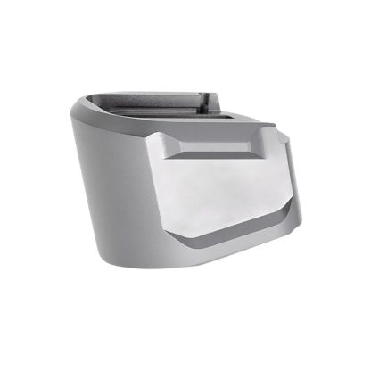 Tyrant CNC TDECHEMAGEX17GREY  Magazine Extension 9mm Fits Springfield Echelon 5rd Grey Aluminum