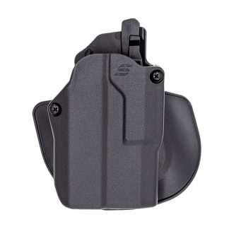 Safariland SOLIS12835A7C3412 Solis ALS  OWB Black Fits Glock 19 Compatible w/ TLR 7 Light Left Hand