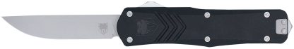 CobraTec Knives MBLKFSXGEN3DNS FS-X Gen III Medium 3" OTF Drop Point Plain Stonewashed D2 Steel Blade, 4.68" Aluminum Handle