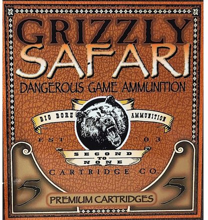 Grizzly Ammo GC458WM5   458WinMag 500gr Solid Brass 5 Per Box/10 Case