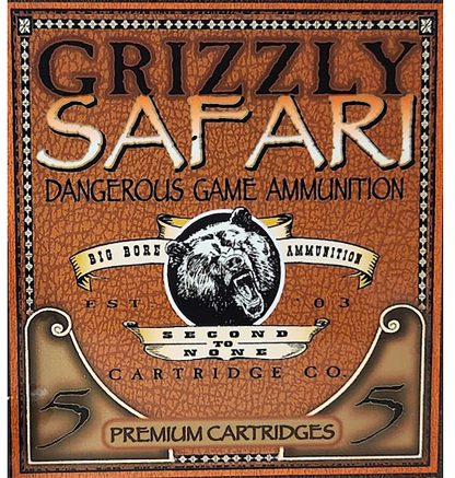 Grizzly Ammo GC47NE2   470NitroExpress 500gr Solid Brass 5 Per Box/10 Case