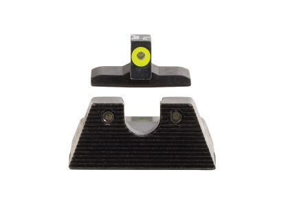 Trijicon 600895 HD XR Night Sight Set Green Tritium/Yellow Outline Front, Green Tritium Rear, Black Frame, Fits H&K VP9/45C/45C Tactical/P30/P30L/P30SK