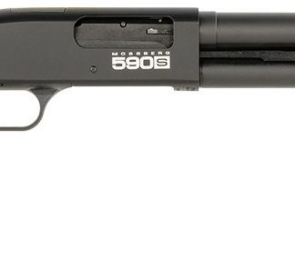 Mossberg 51608 590S  Compact 12 Gauge Pump 3" 9+1 18.50" Drilled & Tapped Receiver, Synthetic Stock