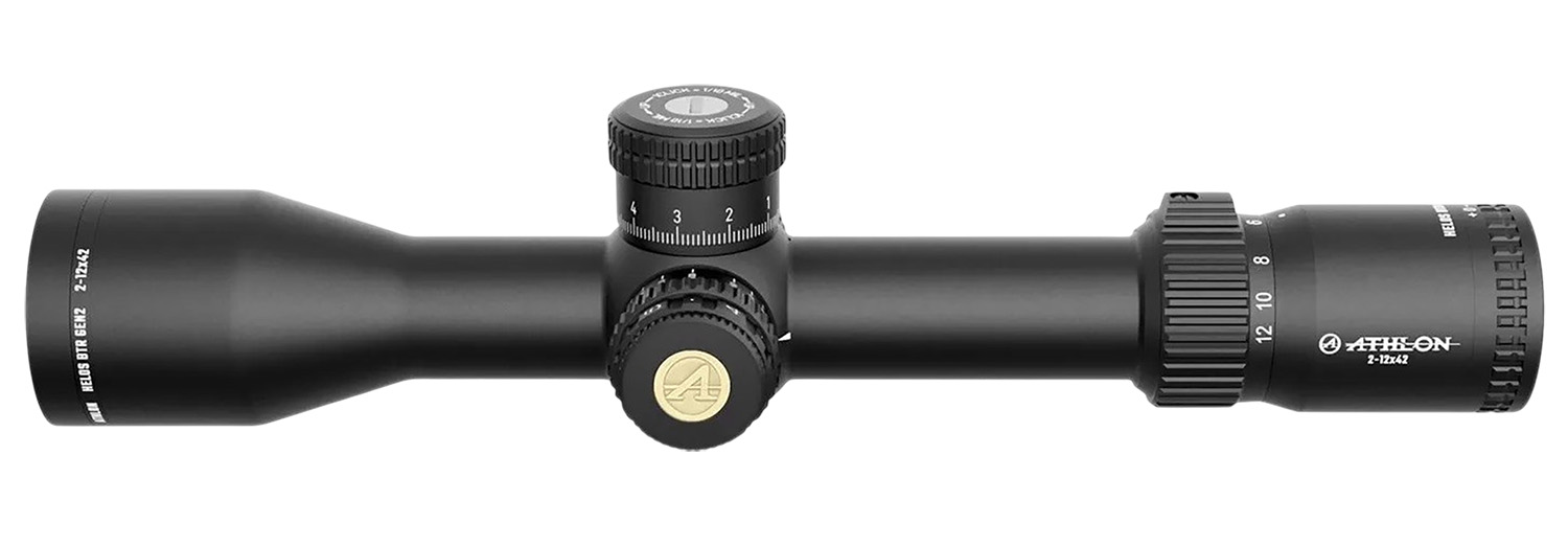 Athlon 214105 Helos BTR Black 2-12x 42mm 30mm Tube Illuminated MIL Reticle