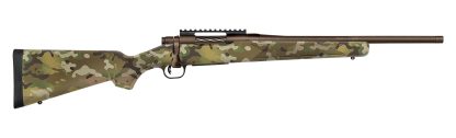 Mossberg 28276 Patriot  Compact 308 Win 5+1 18" Patriot Brown Cerakote Threaded Bull Barrel, Patriot Brown Cerakote Steel Receiver w/Picatinny Rail, MultiCam Fixed Synthetic Stock