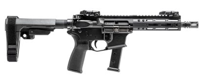 Alpha Foxtrot AA08X1HXX-XABK20 AFMG9 9mm Luger 20+1 7.50" Black QPQ Threaded Barrel, M-LOK Handguard, Black Anodized Aluminum Receiver w/Picatinny Rail, Black Polymer SB Tactical Brace, MFT Grip