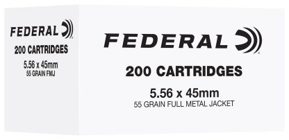 Federal FC556F200   5.56NATO 55gr Full Metal Jacket 200 Per Box/5 Case