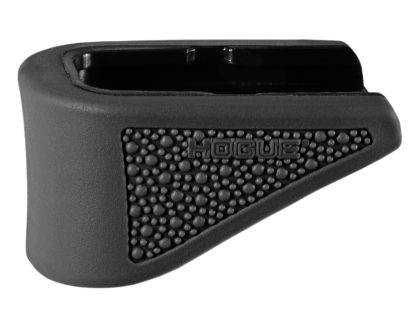 Hogue 18220  Extension Base Pad Fits Glock 42 Compatible w/ 6rd Magazine Black Overmolded Rubber