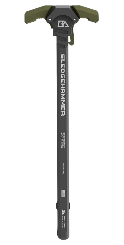 Breek Arms BRK6010RGREEN Sledgehammer Charging Handle AR-10/LR-308 OD Green Aluminum