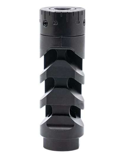 Armaspec ARM1932-BLK Muzzle Brake Harmonics-Tuner Black Stainless Steel 5/8x24 Threads 30 Cal