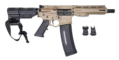 ATI ATIGAX5567MLCFDE30 Alpha Maxx  5.56 NATO 30+1 7.50" Black Threaded Barrel, Flat Dark Earth Receiver w/Picatinny Rail, M-LOK Handguard, Black Polymer Brace, A2 Grip