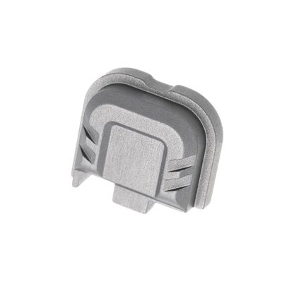 Tyrant CNC TDG43X48SPGREY Slide Cover Plate  Chevron Design Glock 43x/48 Grey Aluminum