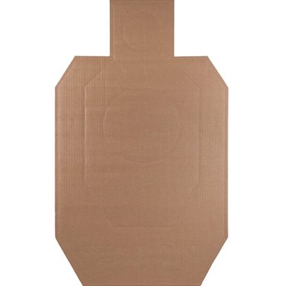 Action Target IDPACB100 IDPA Competition Torso Cutout Hanging Cardboard Brown 100Ct