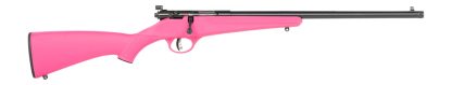 Savage Arms  Rascal F-SR 22 LR 1rd 16.13" Matte Black Single Shot Threaded Barrel, Pink Synthetic Stock, Right Hand