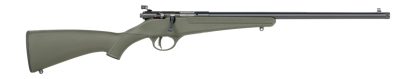 Savage Arms  Rascal F-SR 22 LR 1rd 16.13" Matte Black Single Shot Threaded Barrel,  Green Synthetic Stock, Right Hand