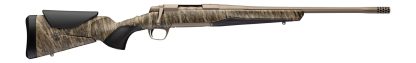 Browning 036147282 X-Bolt 2 Speed SPR Full Size 6.5 Creedmoor 4+1 18" Smoked Bronze Cerakote Fluted Threaded Barrel, Smoked Bronze Cerakote Steel Drilled & Tapped Receiver, Mossy Oak Bottomland Adj Va