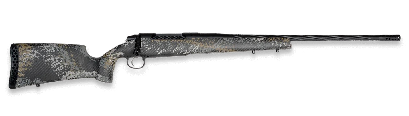 Weatherby 3WAST338WR6B 307 Alpine ST Full Size 338 WBY RPM 4+1 24" Graphite Black Cerakote Spiral Fluted Threaded Barrel, Graphite Black Cerakote Steel Drilled & Tapped Receiver, Gray & Gold Sponge Ac