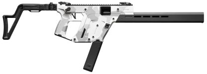 Kriss USA KV103CAD00 Vector CRB Gen3 10mm Auto 33+1 16" Black Nitride Threaded Barrel, Arctic Delta Cerakote Receiver w/Picatinny Rail, M-LOK Handguard, Adjustable Folding Black Stock, White Polymer G