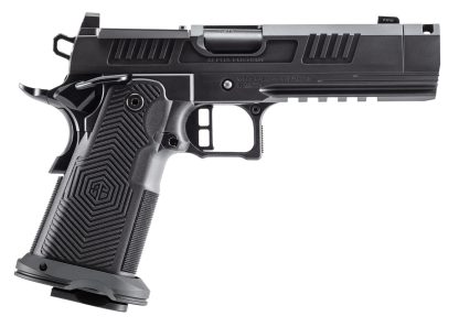 Alpha Foxtrot AA39X4CIG-XDBK13 AF1911 Romulus 45 ACP 13+1 4.25" Black DLC Stainless Steel Threaded Compensated Barrel, Optic Ready/Serrated Slide & Frame w/Beavertail & Picatinny Rail, RMR/RMSc Footpr