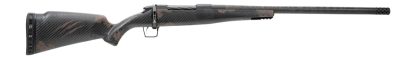 Fierce Firearms RGESC25CM18BTS Carbon Rogue 25 Creedmoor 3+1 18" Carbon Fiber Match Grade Threaded Barrel, Black Cerakote Stainless Steel Drilled & Tapped Receiver, Trophy Camo LR Negative Comb Carbon