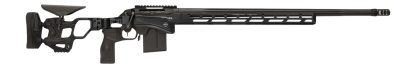 Cadex Inc CDXSSPRO6526CP20I2B1N CDX-SS Seven S.T.A.R.S. Pro 6.5 Creedmoor 10+1 26" Black DLC Fluted Threaded Barrel, Black Cerakote Receiver, ARCA Rail,  M-LOK Handguard, Black Adjustable Folding Butt