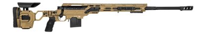 Cadex Inc CDX30LITE6524BR20I2B1N CDX-30 Lite 6.5 Creedmoor 10+1 24" Black DLC Fluted Threaded Barrel, Hybrid Tan Cerakote Receiver w/Picatinny Rail, M-LOK Handguard, Adjustable Folding Hybrid Tan Butt