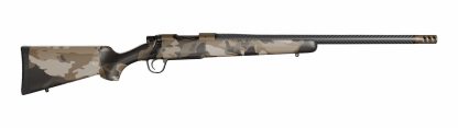 Christensen Arms 8010653000 Ridgeline FFT Full Size 7mm PRC 3+1 22" Carbon Fiber Threaded Barrel, Burnt Bronze Cerakote Steel Drilled & Tapped Receiver, Barren Dune Camo Fixed Carbon Fiber Stock