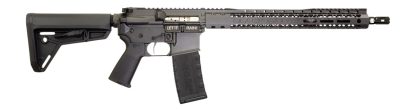 Black Rain Ordnance SSP300BLKSMK SSP  300 Blackout 30+1 16" Black Nitride Threaded Barrel, Smoke Cerakote Aluminum Receiver w/Picatinny Rail, Magpul MOE SL Black Polymer Stock, Black Magpul Grip