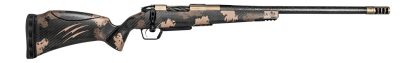 Fierce Firearms RIVSCX65PRC20BDS Carbon Rival XP 2.0 6.5 PRC 20" Smoked Bronze Cerakote Spiral Fluted Stainless Steel Barrel & Drilled & Tapped Receiver, Desert Shadow Camo Adj Comb Carbon Fiber Stock