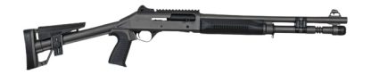 Panzer Arms PAM4TSDSFSS M4 12 Gauge Semi-Auto 3" 5+1 18.50" Tactical Barrel, Gray Tactical Gray Aluminum Receiver w/Picatinny Rail, Black Skeleton Synthetic Stock & Grip
