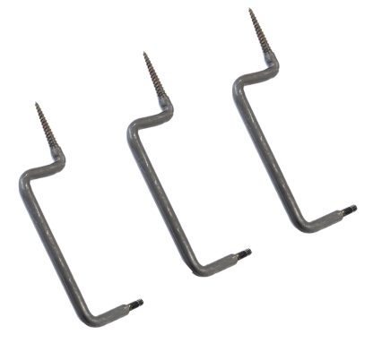 Stealth Cam STCTS3PK Tree Screw Mounts Compatible With 1/4"-20 thread adapter Black 3 Per Pkg