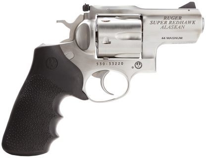 Ruger 5303 Super Redhawk Alaskan 44 Rem Mag  2.50" Barrel 6rd Cylinder, Satin Stainless Steel,   Hogue Tamer Monogrip, Transfer Bar Safety