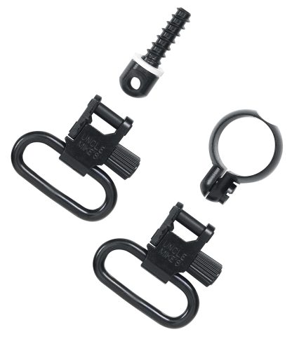 Uncle Mike's 13412 Super Swivel  Quick Detach 115 RF Blued 1" Loop for Most 22 Cal Tube Diameter & .430-.455" Rifles (Except Win 94/22M US)