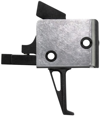 CMC Triggers 92503 Drop-In Single-Stage Flat Trigger w/ 4-4.50 lbs Draw Weight & Black/Silver Finish