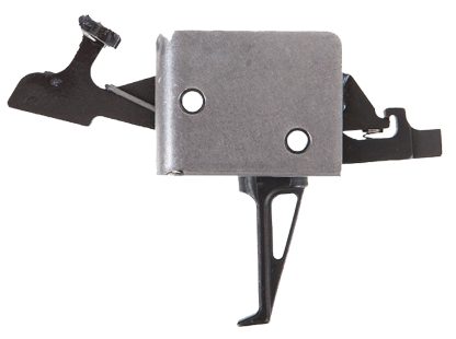 CMC Triggers 92504 Drop-In Two-Stage Flat Trigger w/ 2 lbs Draw Weight & Black/Silver Finish