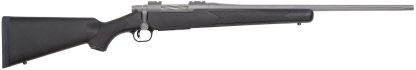 Mossberg 28006 Patriot  7mm-08 Rem 5+1 22" Stainless Cerakote Fluted Barrel, Stainless Cerakote Receiver Drilled & Tapped, Black Fixed Synthetic Stock, Right Hand